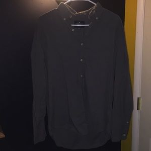 Long-sleeved Button down American Eagle shirt.